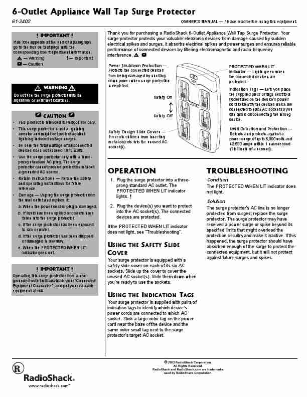 Radio Shack Surge Protector 61-2402-page_pdf
